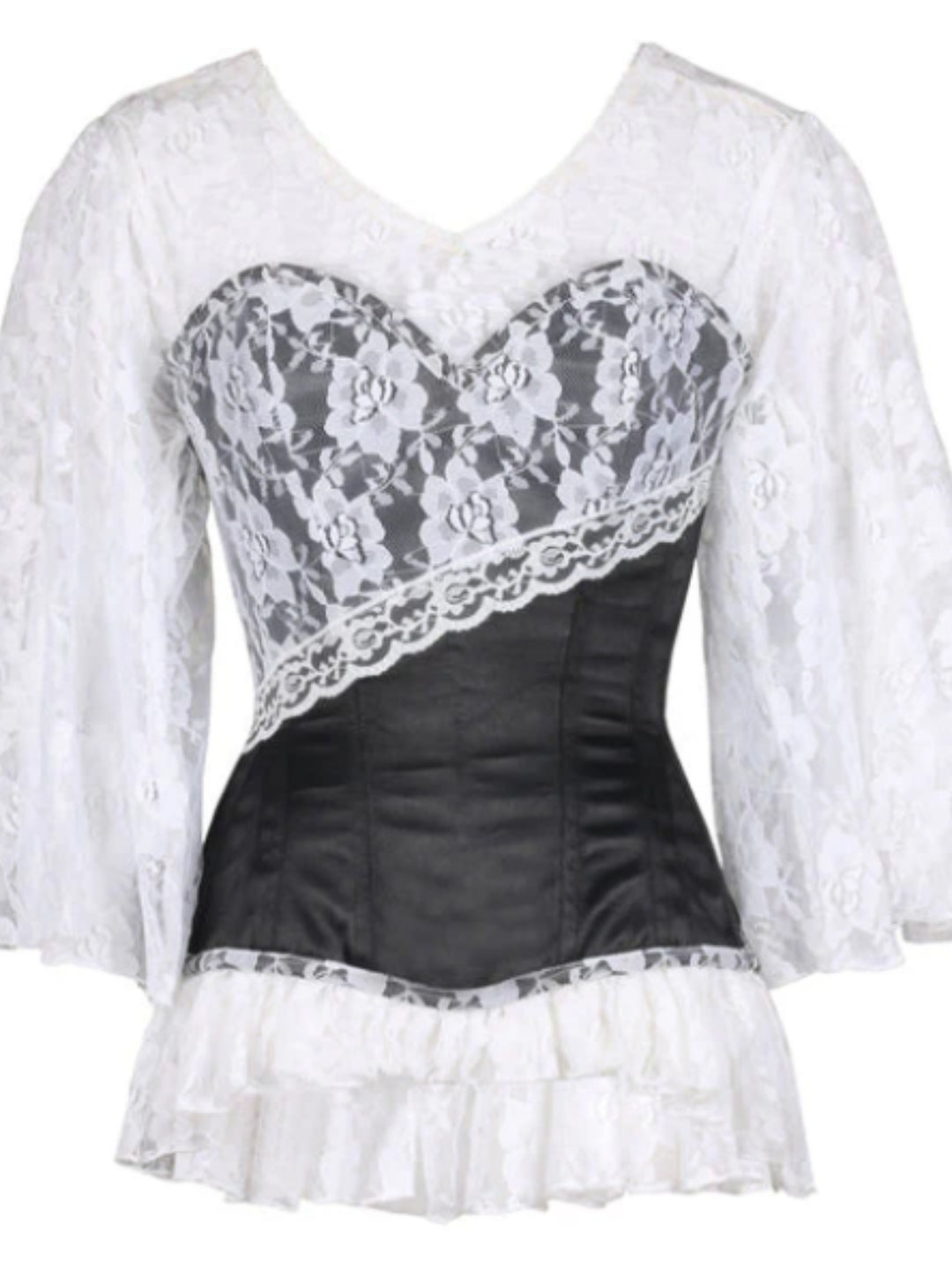 Midnight and Snow Corset Dress