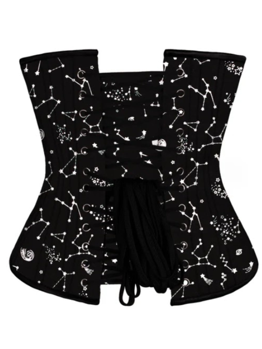 Starry Night Cotton Waist-Cinching Underbust Corset