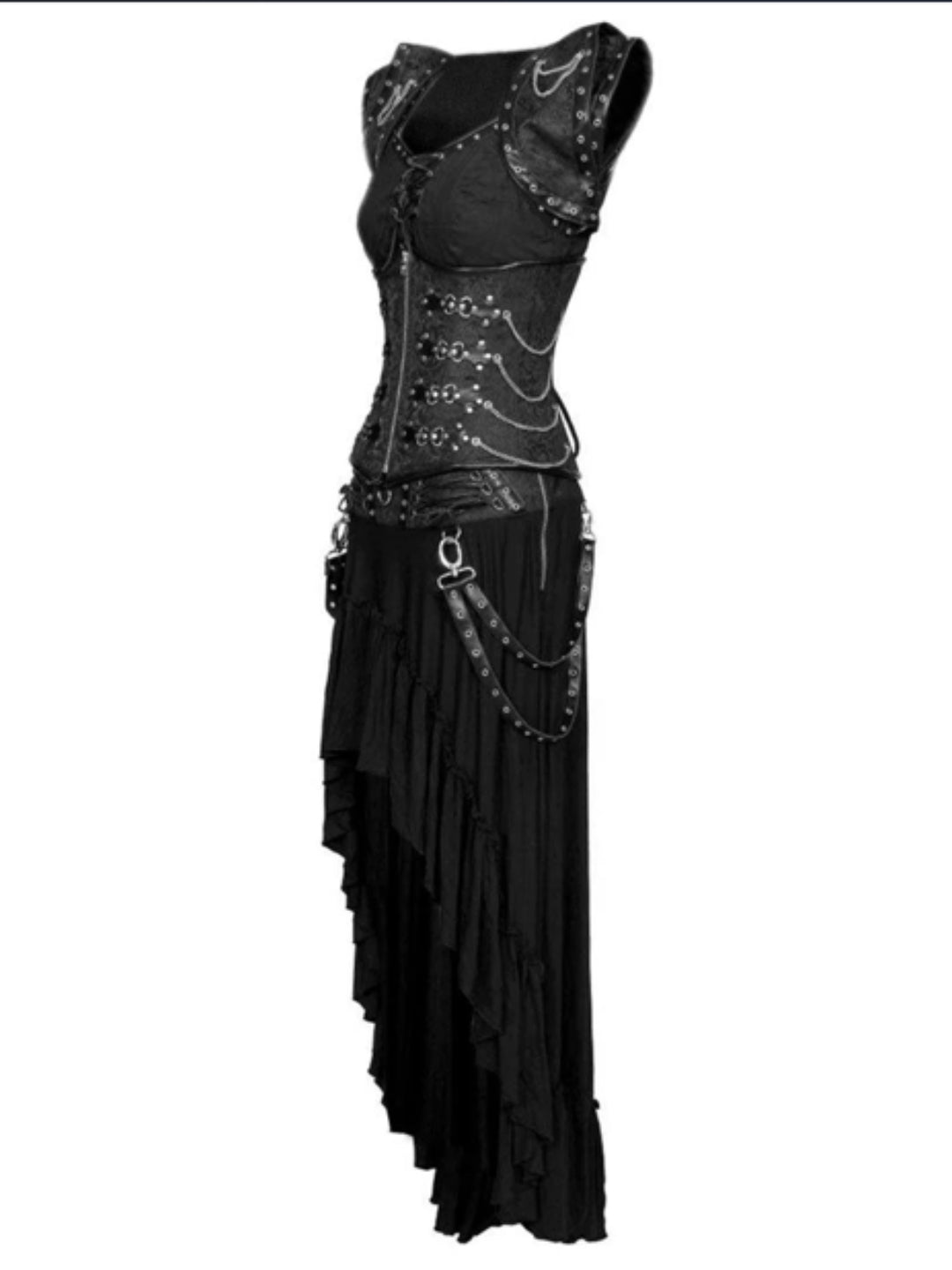 Authentic Gothic Dark Underbust Corset Dress