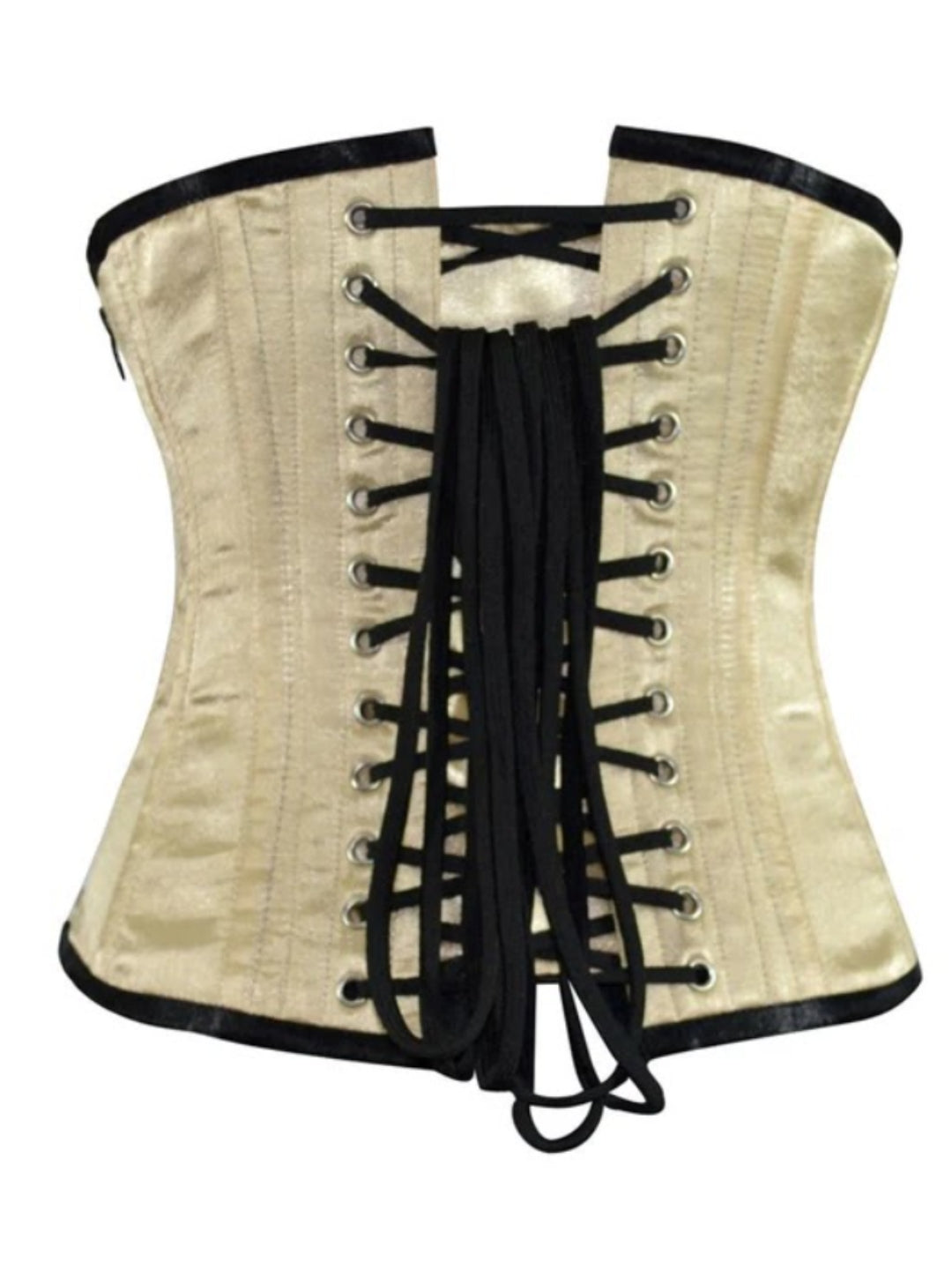 Beige Wanette Underbust Sequined Couture Corset
