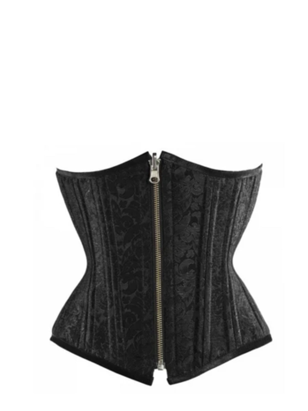 Red & Black Reversible Steel Boned Underbust Corset