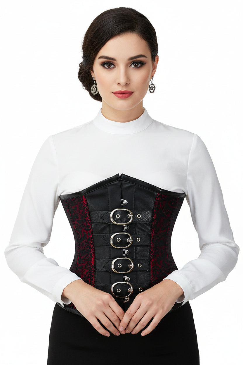 Brocade Waist Reducing Underbust Corset