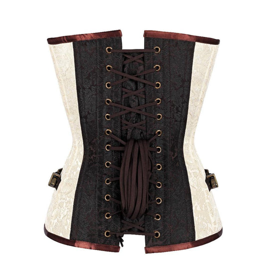Brocade Authentic Steel Boned  Overbust Corset