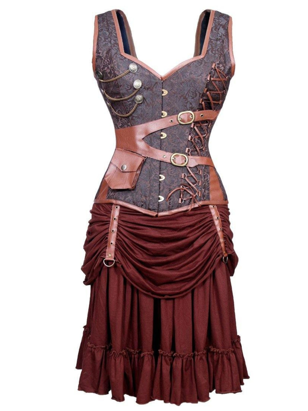 Steampunk Steel Boned Corset Dress