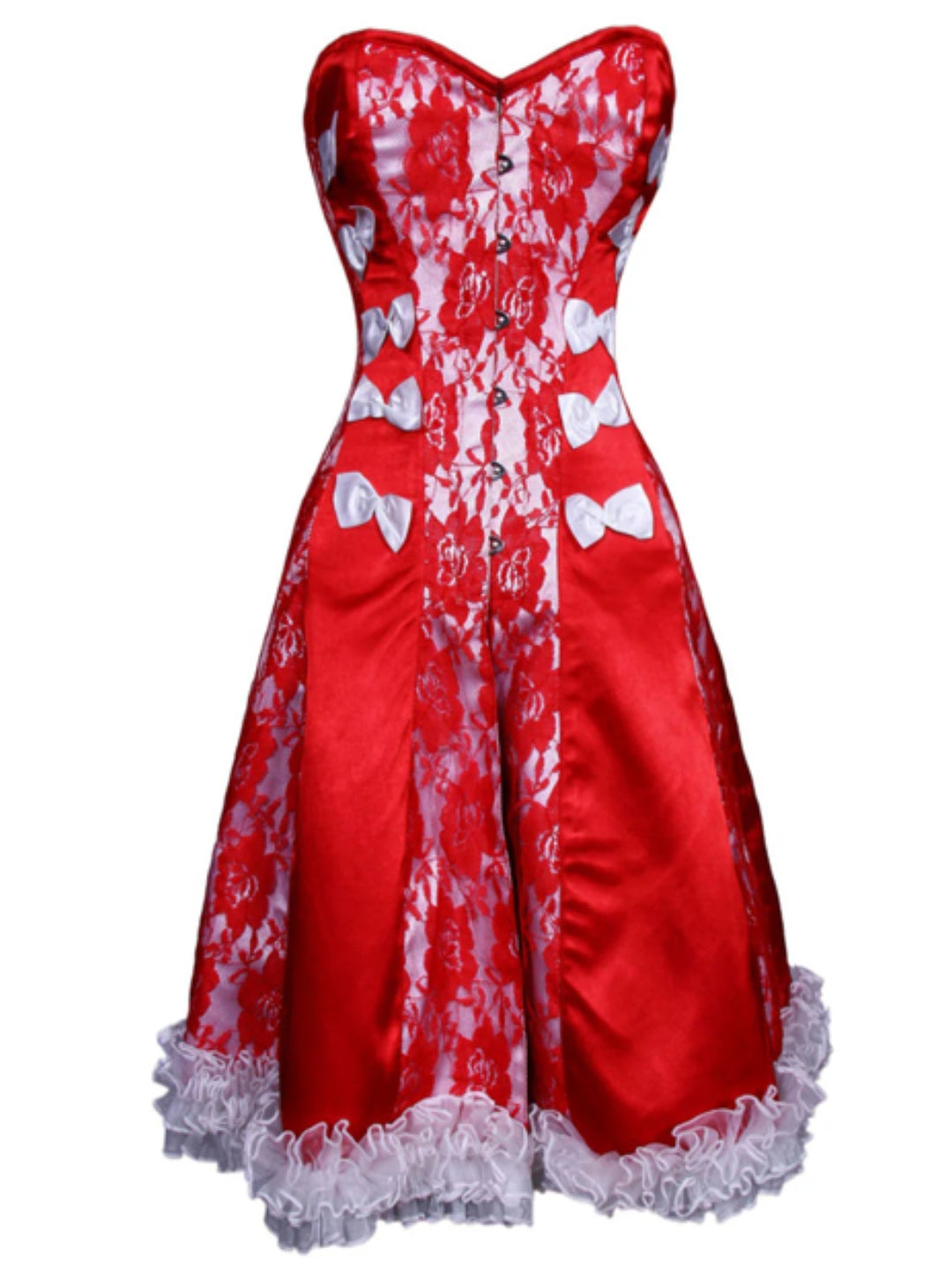 Luxe Satin Overbust Corset Dress