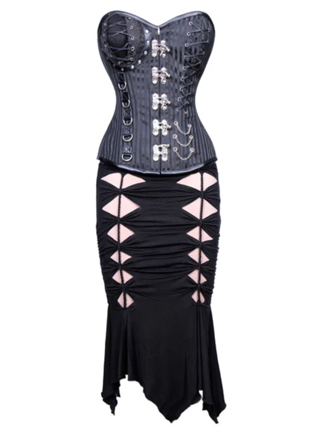 Gothic Charm Authentic Overbust Corset Dress