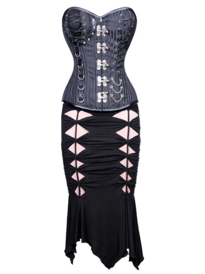 Gothic Charm Authentic Overbust Corset Dress