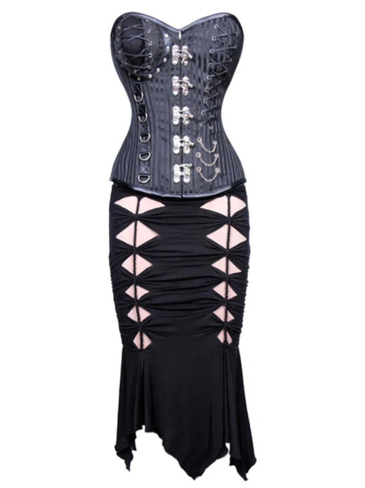 Gothic Charm Authentic Overbust Corset Dress