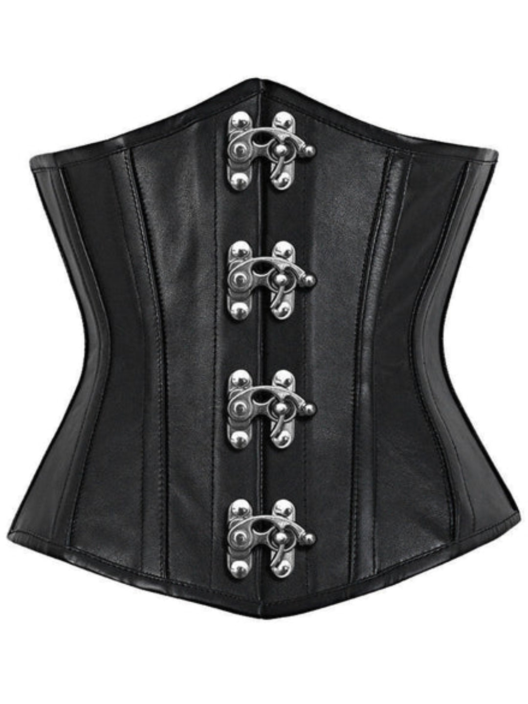 Genuine Leather Underbust Corset for Waist Reduction