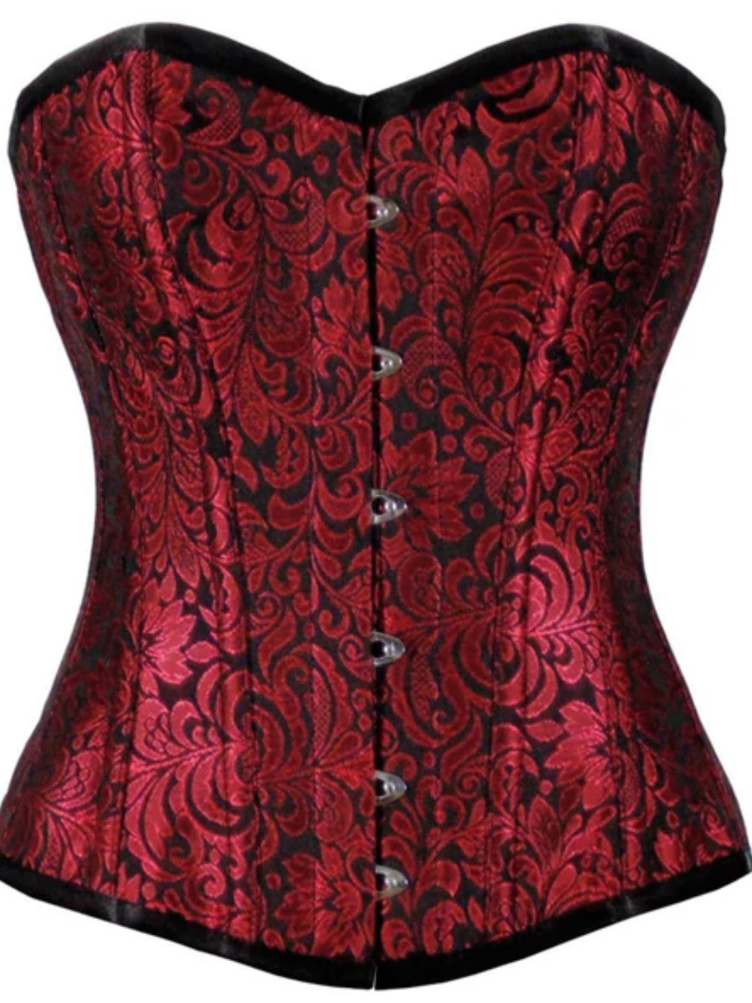 Urania Authentic Overbust Corset in Black & Red
