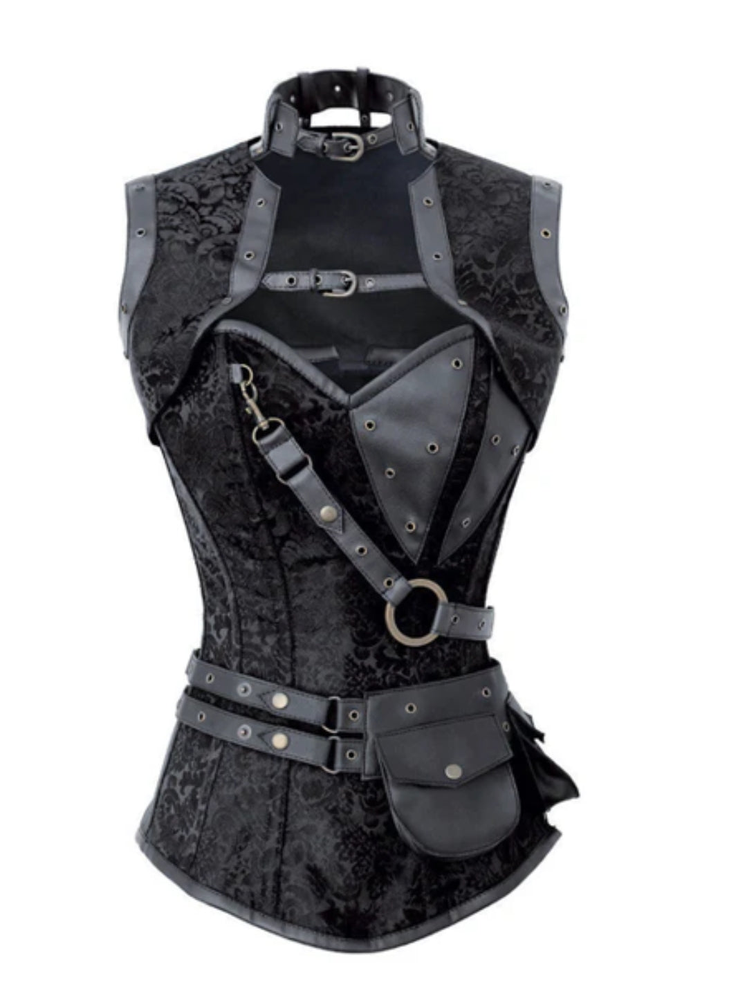 Gothic Brocade Overbust Corset