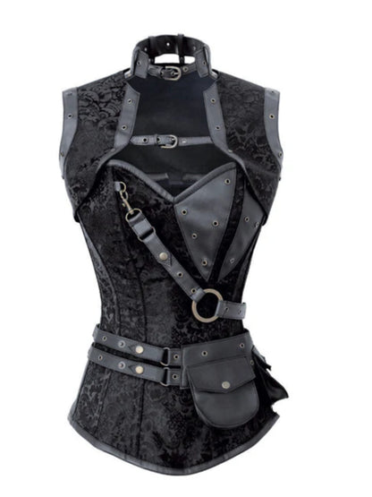 Gothic Brocade Overbust Corset
