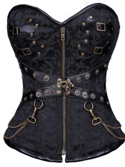 Black Tamiko Overbust Corset