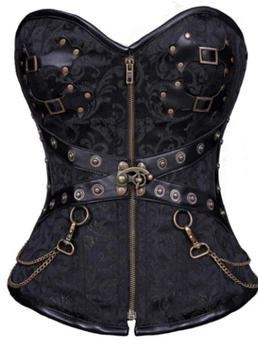Black Tamiko Overbust Corset