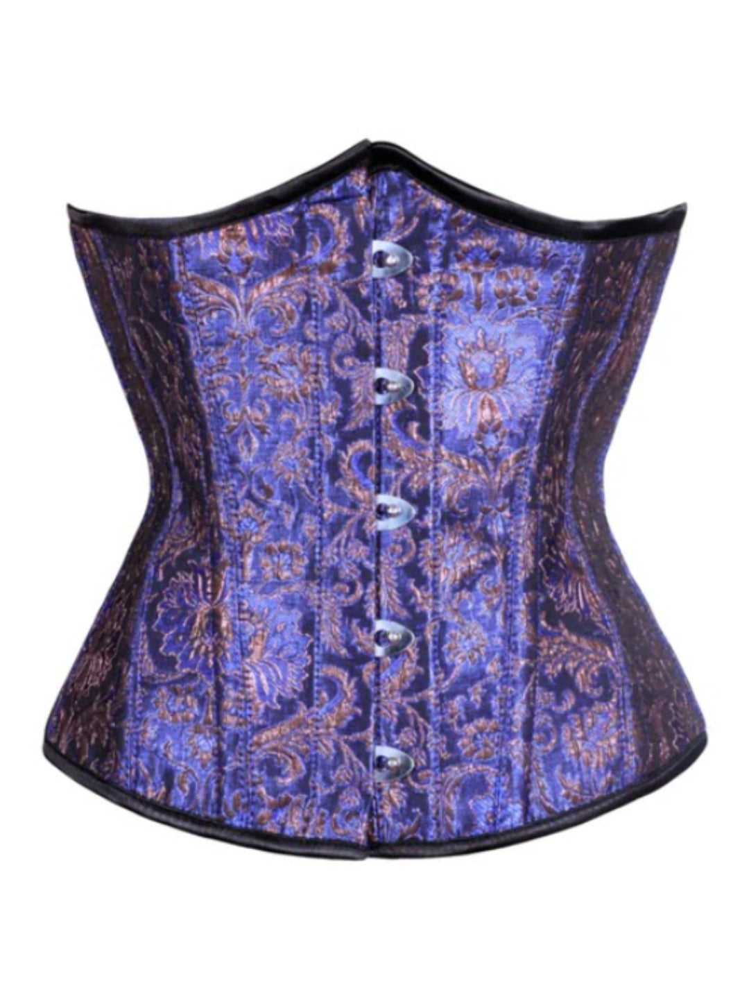 Elisbat Blue Waist-Cinching Steel-Boned Underbust Corset