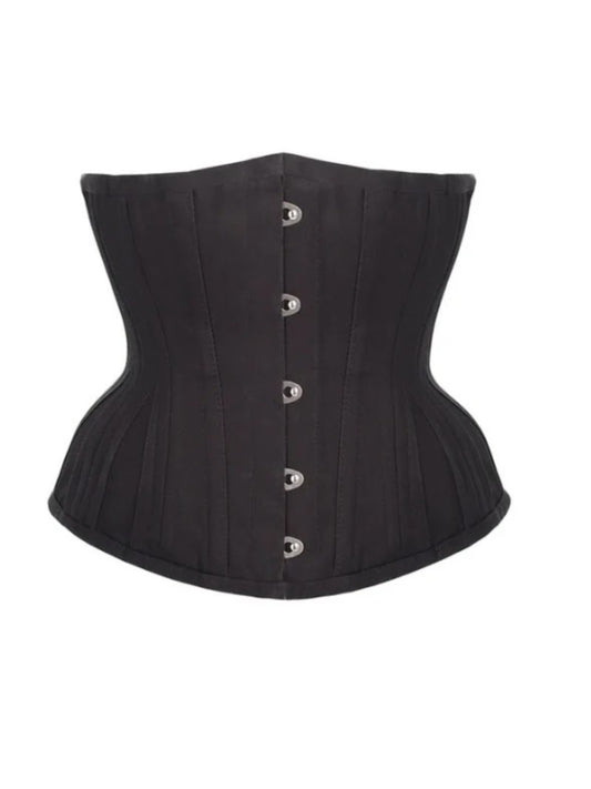 Valeriya Black Underbust Short Corset