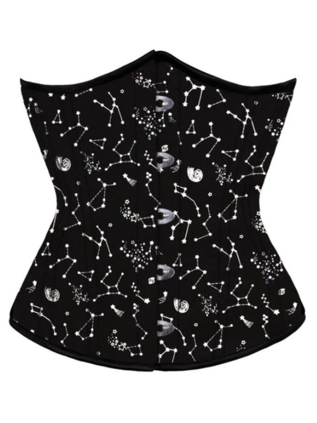 Starry Night Cotton Waist-Cinching Underbust Corset