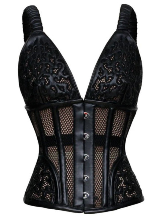 Mesh Authentic Steel Boned Underbust Corset
