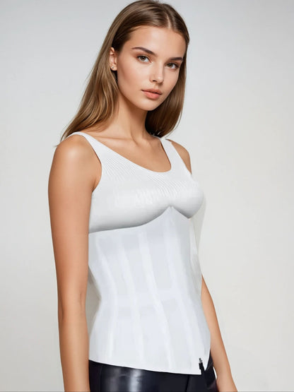 Ivory Soft Mesh Waist-Cinching Underbust Corset