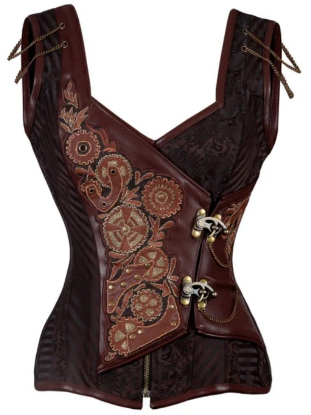 Sawyer Steampunk Authentic Steel Boned Overbust Corset