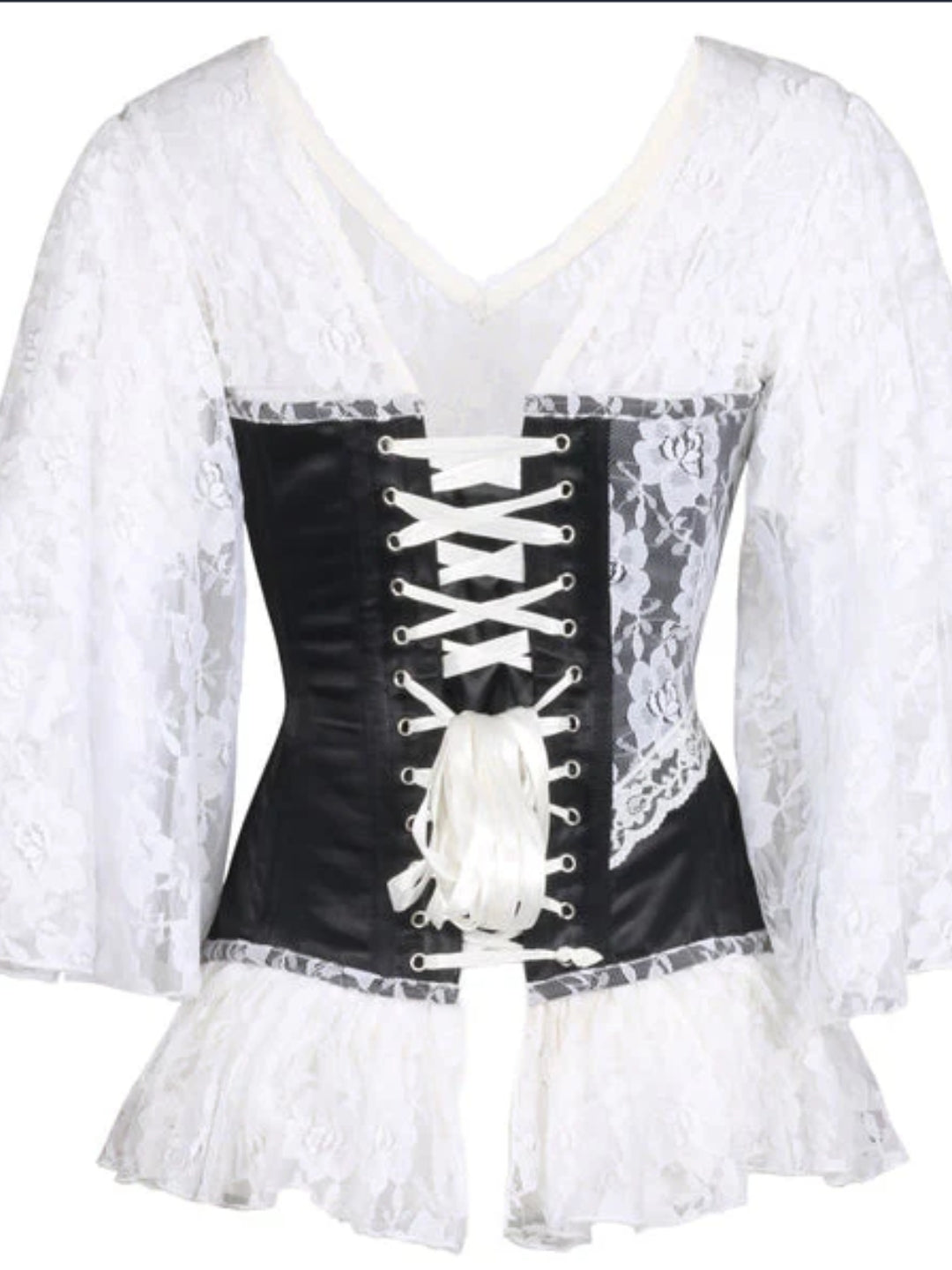 Midnight and Snow Corset Dress