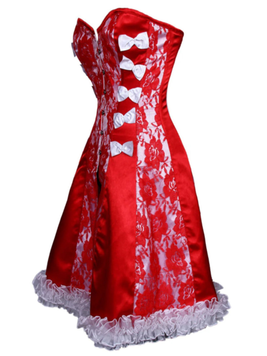 Luxe Satin Overbust Corset Dress