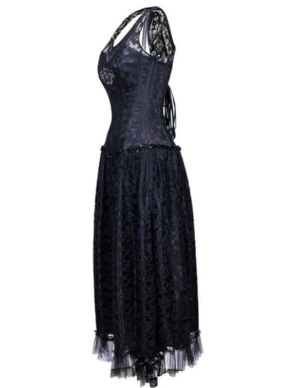 Ibbie Luxe Overbust One Piece Corset Dress)