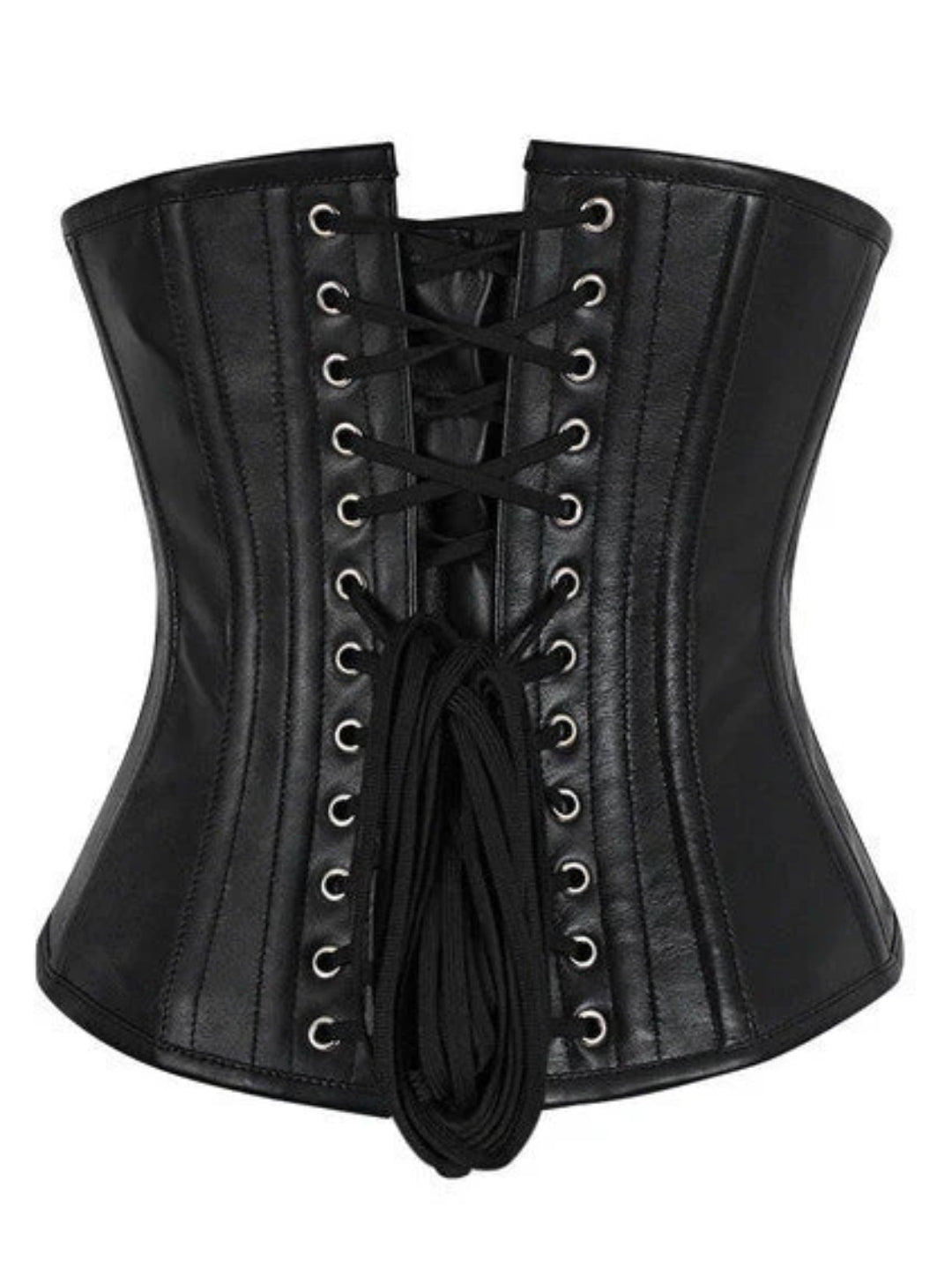 Genuine Leather Underbust Corset for Waist Reduction
