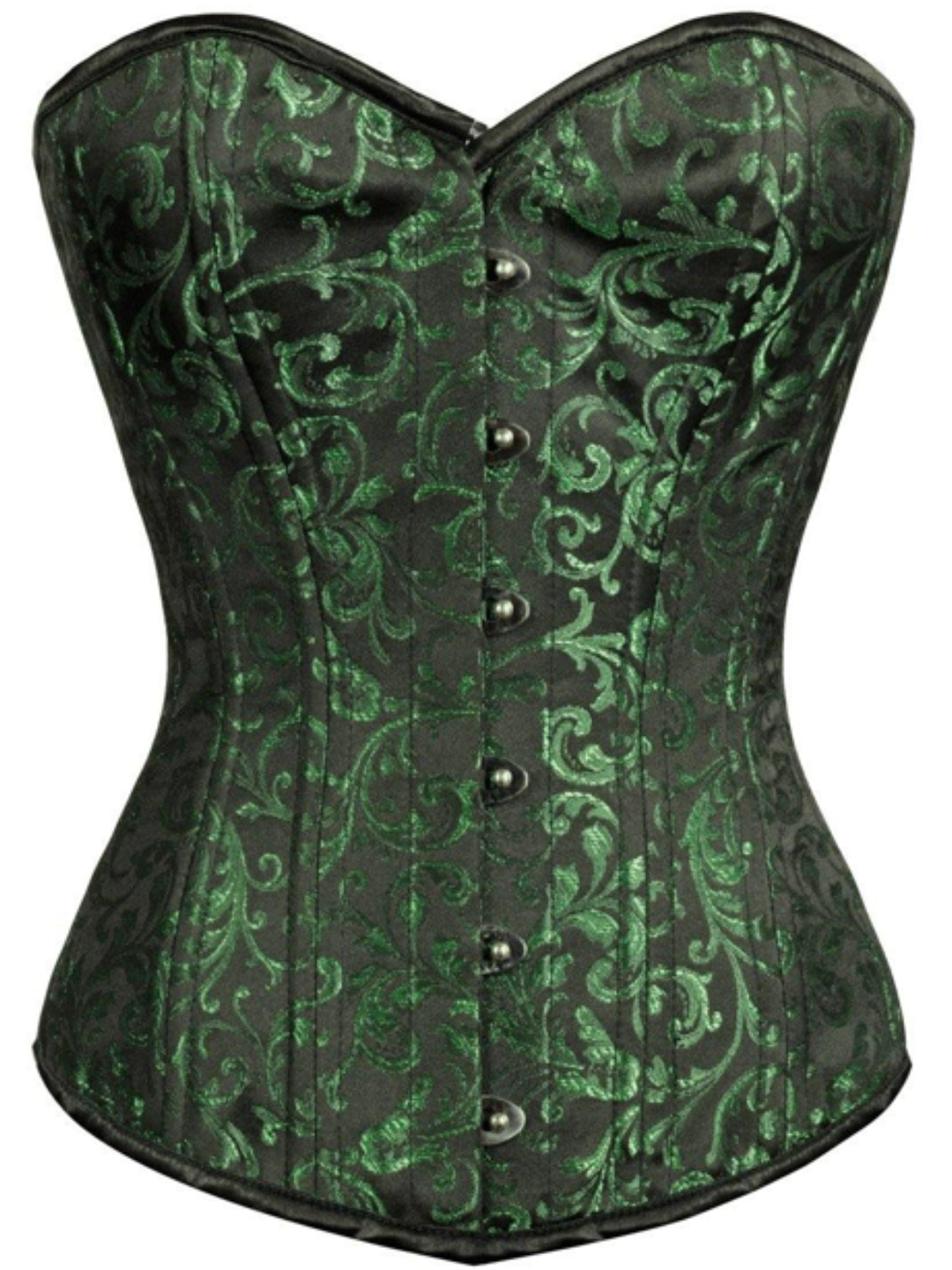 Green Affra Sweetheart Overbust Corset
