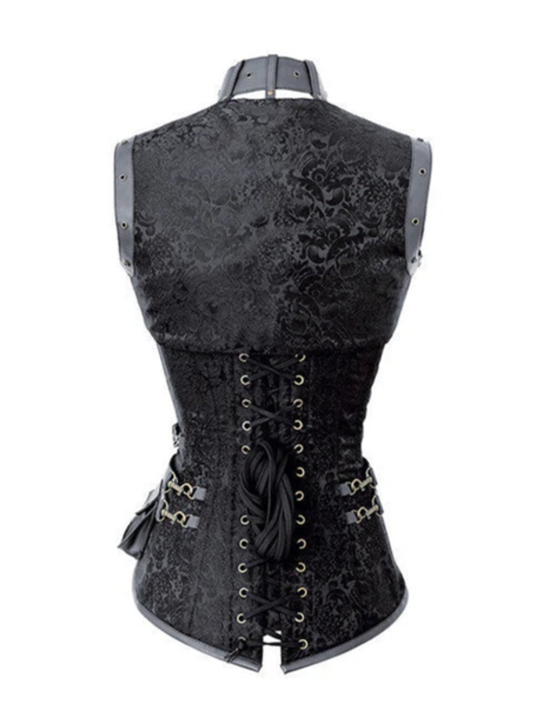 Gothic Brocade Overbust Corset