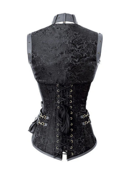 Gothic Brocade Overbust Corset