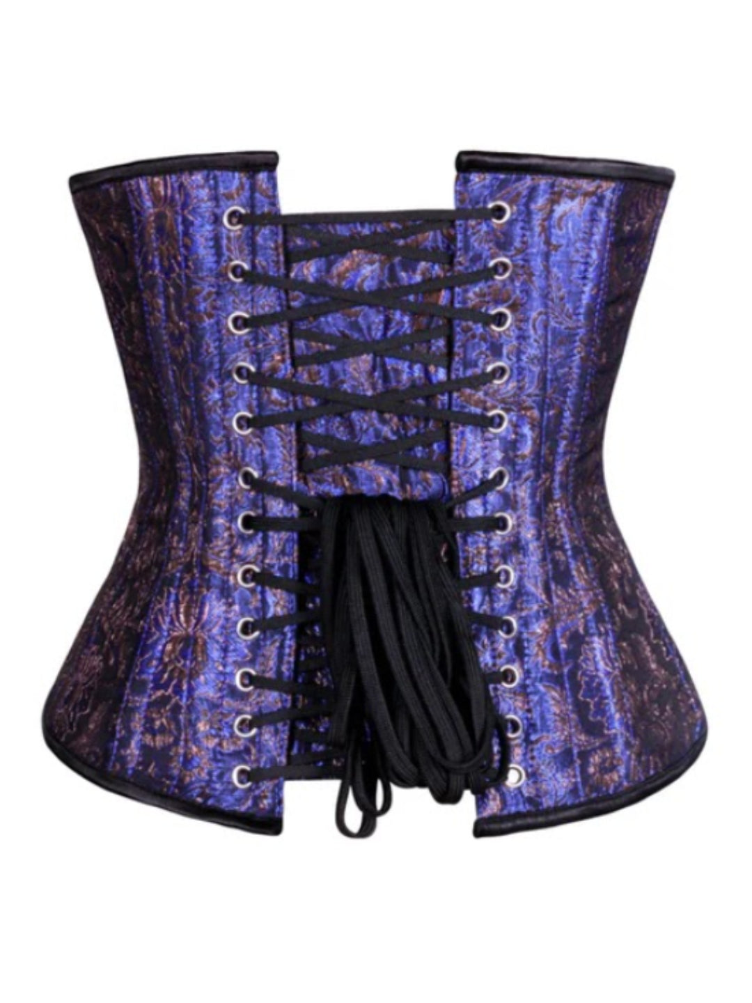 Elisbat Blue Waist-Cinching Steel-Boned Underbust Corset