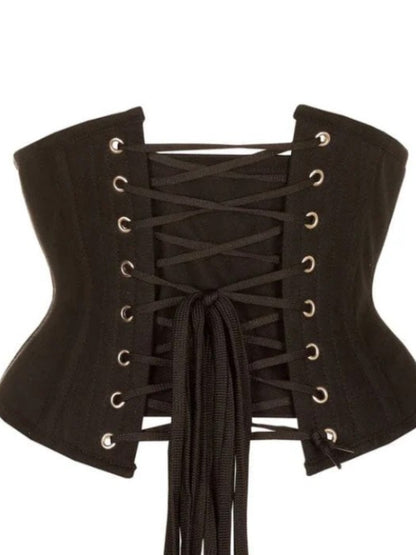 Valeriya Black Underbust Short Corset