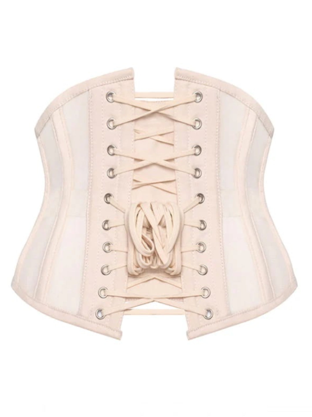 Nude Mesh Waist Cinching Underbust Corset