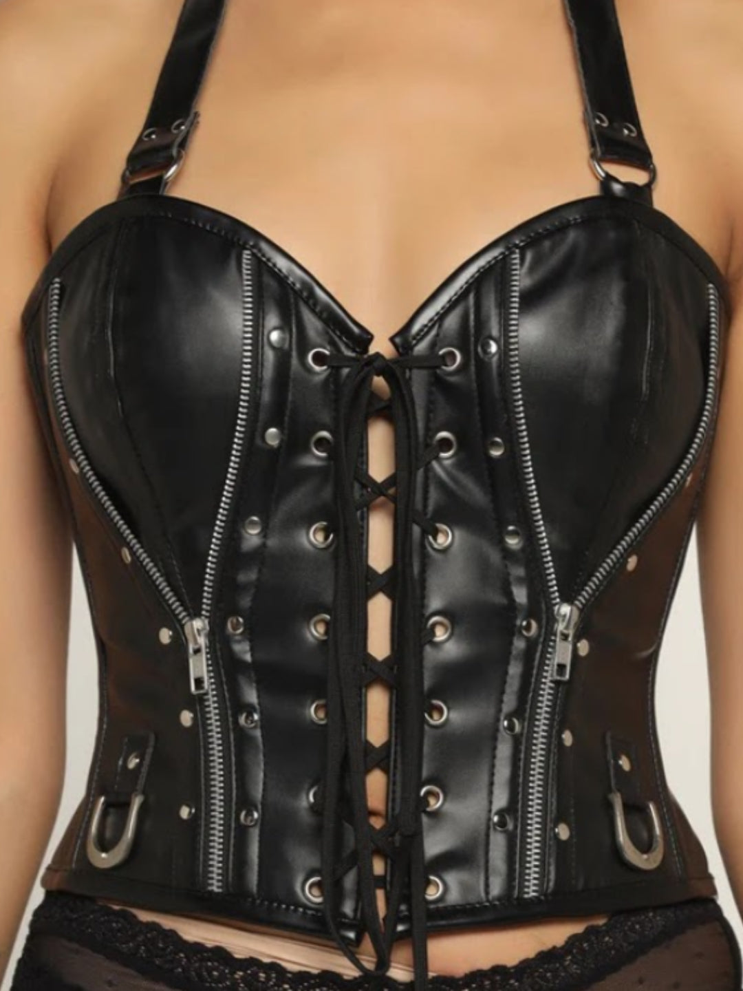 Midnight Black Corset Top
