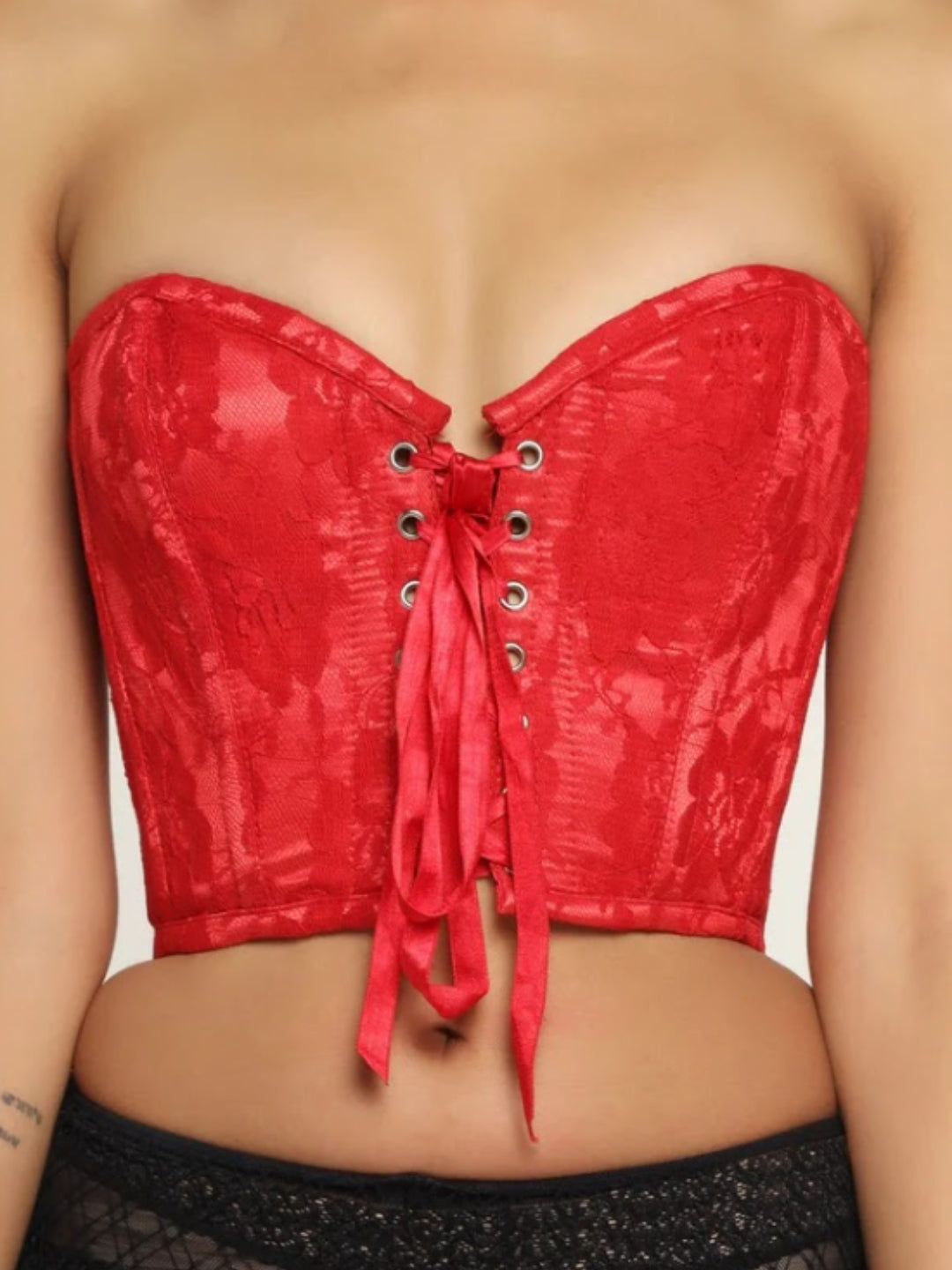 Flame Red Corset Top