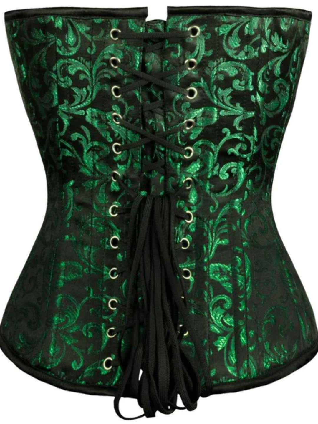 Green Affra Sweetheart Overbust Corset