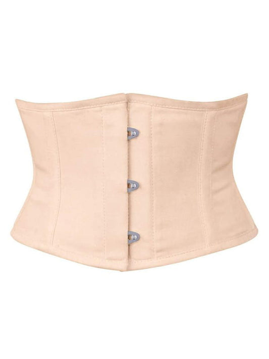 Short Nude Cotton Underbust Corset