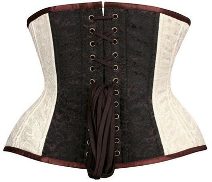 Brocade Authentic Steel Boned Underbust Waist Training Corset