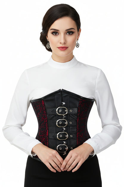 Brocade Waist Reducing  Underbust Corset