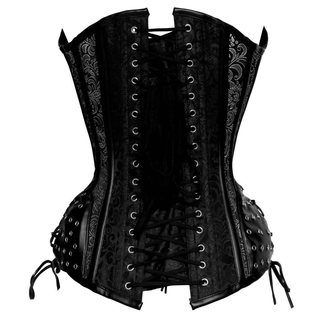 Gothic Long Lined Authentic Steel Boned Overbust Corset