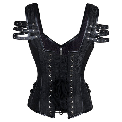 Gothic Authentic Steel Boned Overbust Corset