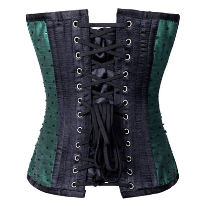Silk Beaded Sequined Overbust Corset