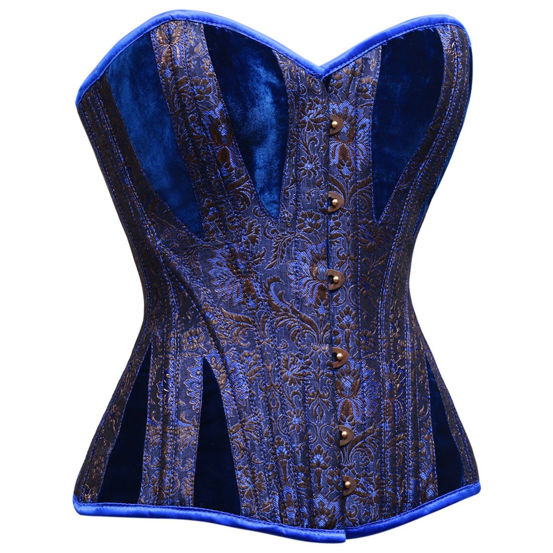 Overbust Corset Blue Jacaqrd