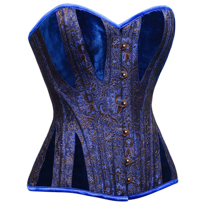 Overbust Corset Blue Jacaqrd
