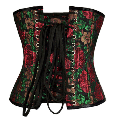 Flower Authentic Steel Boned Waist Training Underbust Corset