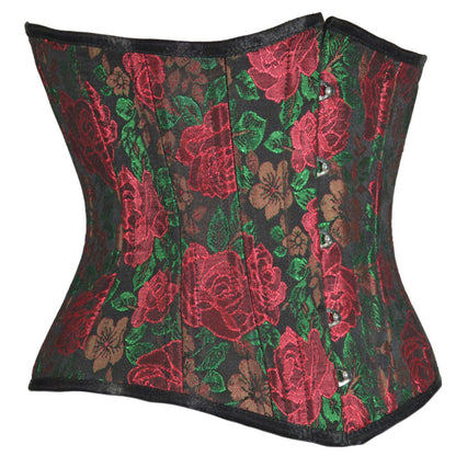 Flower Authentic Steel Boned Waist Training Underbust Corset