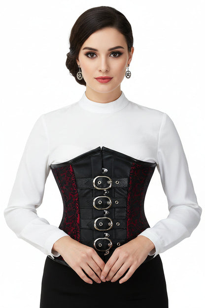 Brocade Waist Reducing  Underbust Corset