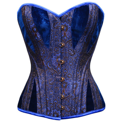 Overbust Corset Blue Jacaqrd