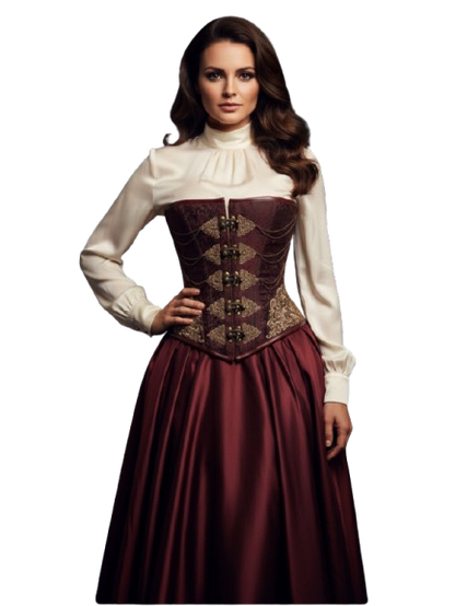 Steel-Boned Steampunk Overbust Corset in USA